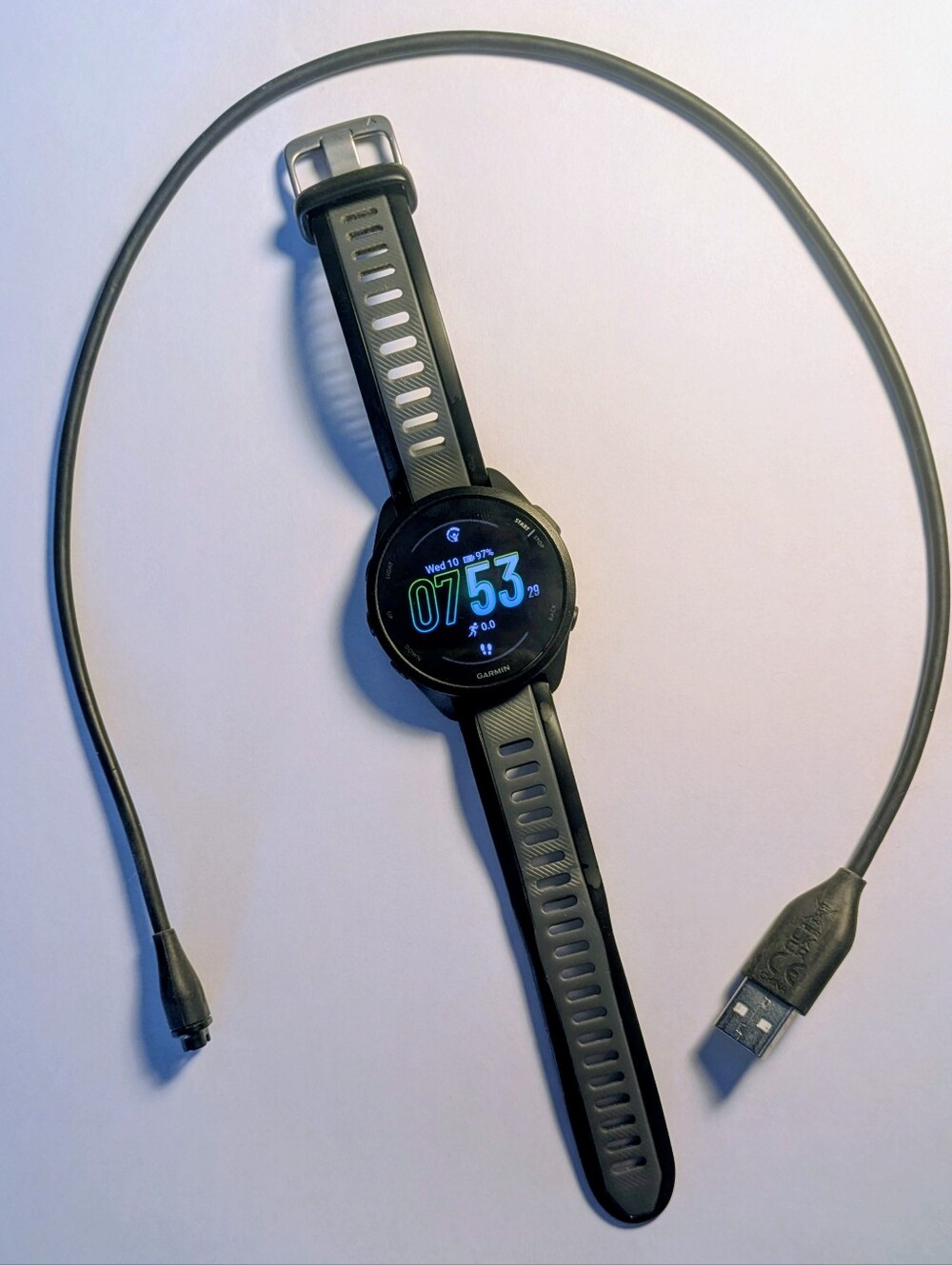 Garmin Forerunner 165 GPS Running Smartwatch with Silicone Strap